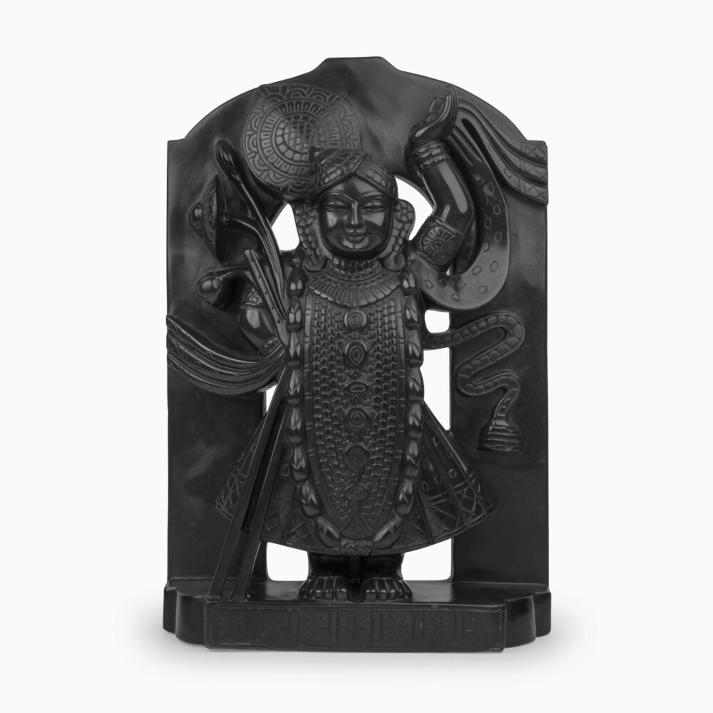 Shrinathji In Black Marble Statue