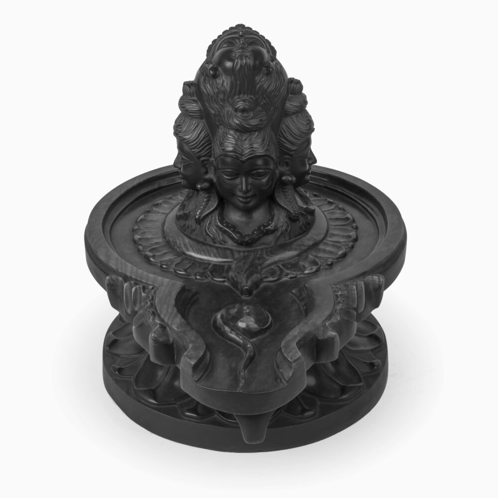 Panchmukhi Shivlinga Black Marble Statue - Image 2