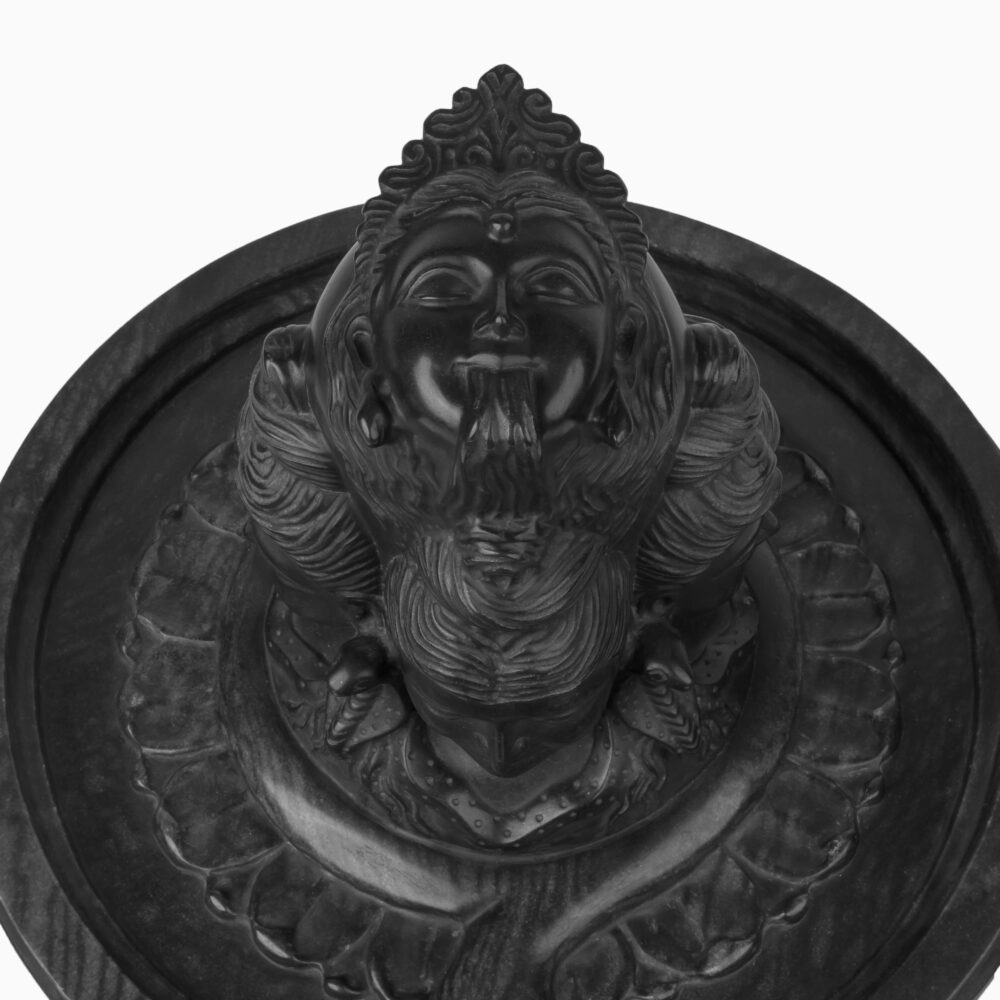 Panchmukhi Shivlinga Black Marble Statue - Image 3