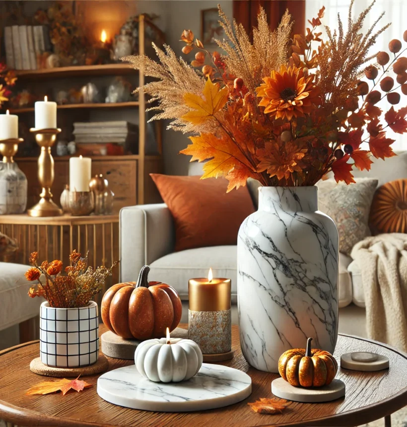 Transitioning Your Decor for Autumn with Marble Accents