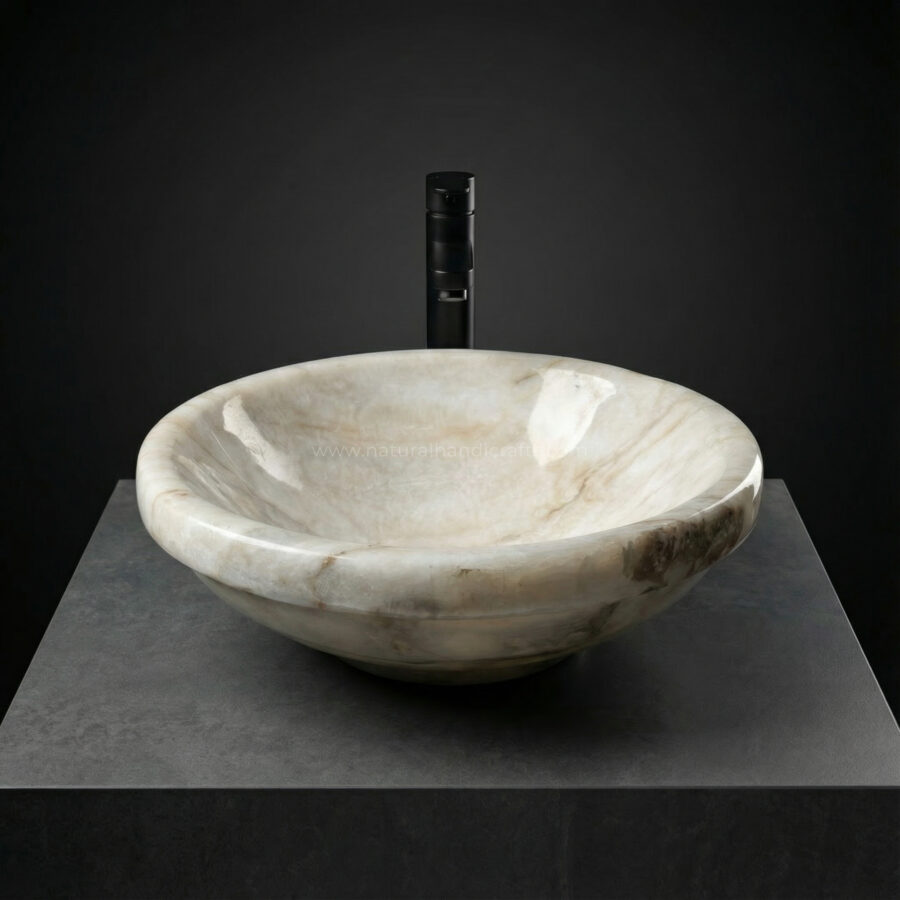 White Marble Timeless Bowl Basin
