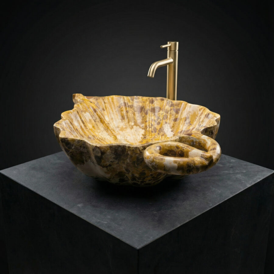 Leopard Conglomerate Leaf Shaped Basin